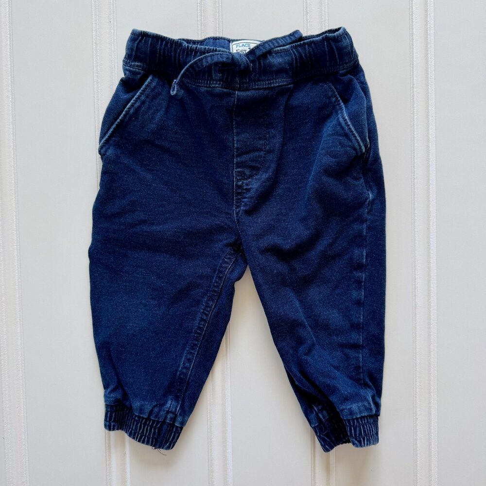 4/$10 - Children's Place Baby Boys Jeans with Adjustable Waistband | 12-18 Month